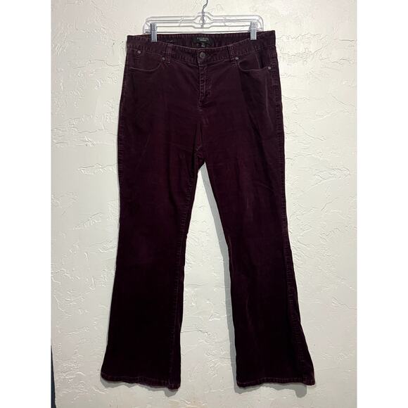 Talbots corduroy bootcut jeans womens 12 shabby chic bohemian boho fairycore - Picture 1 of 5